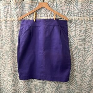 JCrew Purple Pencil Skirt